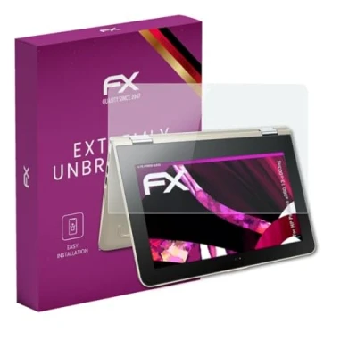 Abbildung von atFoliX Glasfolie kompatibel mit HP Pavilion x360 13 u003ng Panzerfolie, 9H Hybrid Glass FX Schutzpanzer Folie