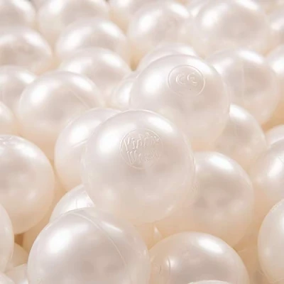 Abbildung von KiddyMoon 700 ∅ 7Cm Kinder Bälle Spielbälle Für Bällebad Baby Einfarbige Plastikbälle Made In EU, Perle