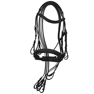 Abbildung von Rhinegold 0 Anatomic Double Bridle Extra Full Havana Trense, Kaltblut/Warmblut extragroß
