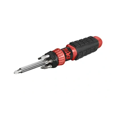 Abbildung von SKIL Schraubenzieher (inkl. 10 Bits, Multitool, Pozi PZ1 &amp; PZ2 X 2 / Schlitz 5mm 6mm Phillips PH1 PH2 Torx T15 T20Torx T20)