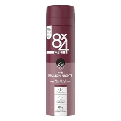 Abbildung von 8x4 Deospray Men N 18 (Million Nights), ohne Aluminium 6er Pack (6x 150ml)