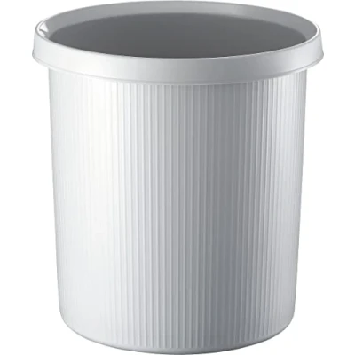 Abbildung von Helit Papierkorb Linear 18l lichtgrau