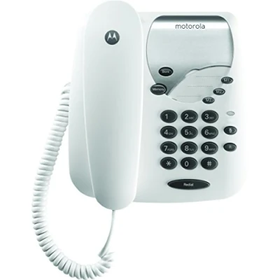Abbildung von Motorola CT1, Analoges Telefon, Kabelgebundenes Mobilteil, 20 Eintragungen, Schwarz