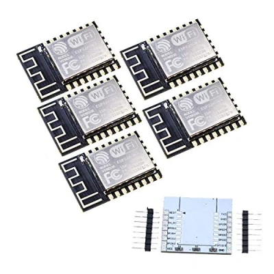 Abbildung von 5 Stück ESP 12F ESP12F 8266 Serielles Modul (Upgrade 12) + Plattenerweiterung
