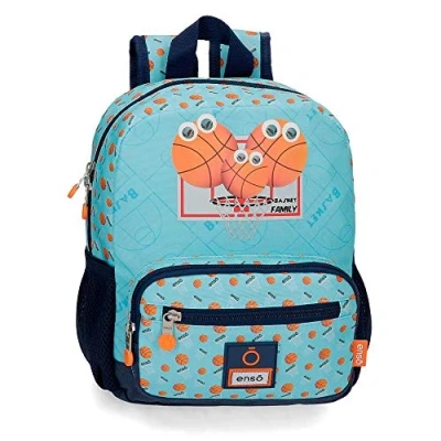 Abbildung von Enso Basket Family Vorschul Rucksack anpassbar an Trolley Blau 23x28x10 cms Polyester 6.44L