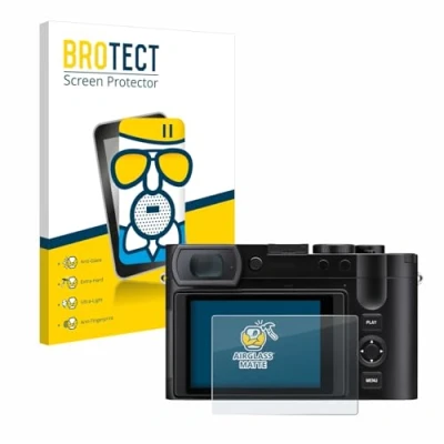 Abbildung von BROTECT Entspiegelungs Schutzglas für Leica Q3 43 Schutzfolie Panzer Folie Glas Matt [Extrem Kratzfest 9H, Anti Reflex, Fingerprint]