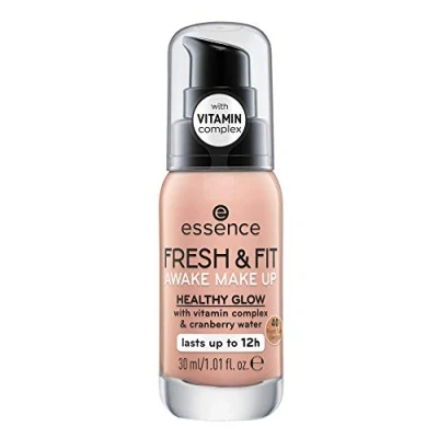 Abbildung von essence FRESH &amp; FIT AWAKE Make up, Nr. 40, Nude, für Mischhaut, ohne Parabene, Nanopartikel frei, glutenfrei, acetonfrei, 1er Pack (30ml)