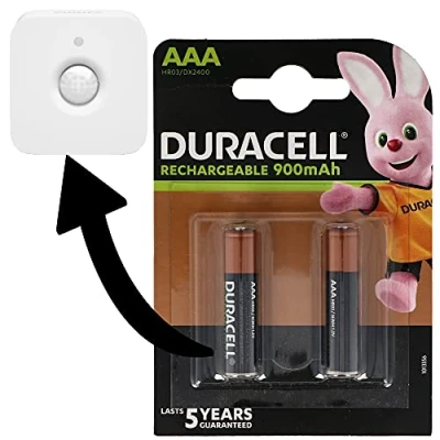 Abbildung von Akku passend für Philips HUE Motion Indoor Sensor 2X Duracell 850mAh Micro AAA