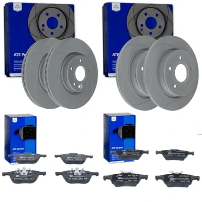 Abbildung von ATE PowerDisc Bremsscheiben + Beläge vorne hinten passend für Focus 3 MK3