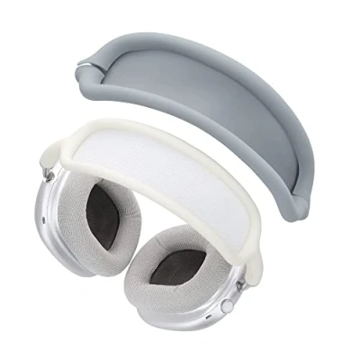 Abbildung von kwmobile Kopfband Abdeckung kompatibel mit Apple Airpods Max Headband Case Kopfhörer Schutz Grau