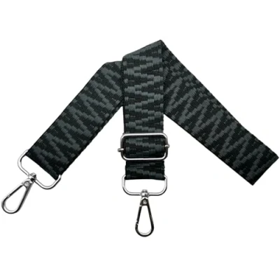 Abbildung von Taschengurte zum Wechseln Verstellbar Schultergurt für Tasche, Taschengurt Breit 3.8cm mit Silber Karabiner Schulterriemen Taschenband Tragegurt Handtaschen, Klassisch schwarz, S33
