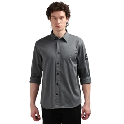 Abbildung von Calvin Klein Jeans Langarmhemd &quot;MONOLOGO BADGE RELAXED SHIRT&quot;