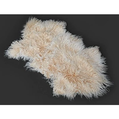 Abbildung von Reissner Lammfelle Naturform Tibetlammfell TP2 100x55cm Farbe beige/weiß (Tops) JYB03