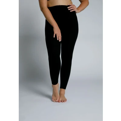 Abbildung von Ulla Popken Damen Thermo, Flauschiges Futter Strumpfleggings, schwarz, 46 48