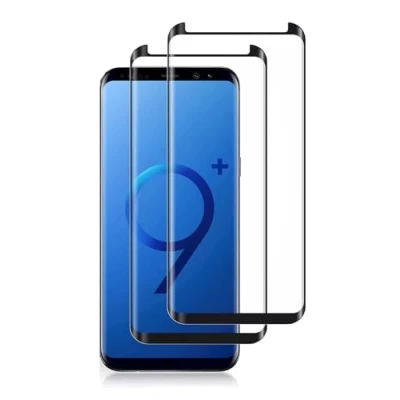 Abbildung von [2 Stück] Für Samsung Galaxy S9+ / S9 Plus Panzerfolie Schutzglas Verbundglas Display 3D Volle Bedeckung Runde Kante Displayschutz Anti Blasen Kratzen