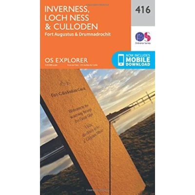 Abbildung von Inverness, Loch Ness and Culloden (OS Explorer Map, Band 416)
