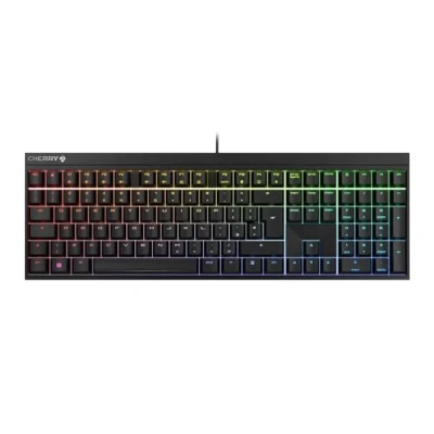 Abbildung von CHERRY MX 2.0S, Kabelgebundene Gaming Tastatur mit RGB Beleuchtung, UK Layout (QWERTY), Designed in Germany, Original RED Switches, Schwarz