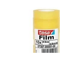 Abbildung von tesa Klebeband tesafilm® Standard 57387 Klebefilm transparent 15mm x 33m 10 Rollen