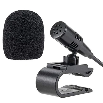 Abbildung von NewTH Externe Mikrofon 3,5 mm Auto Kompatibel mit Sony JVC Kenwood Boss Jensen Alpine Mic für Fahrzeug Head Unit Bluetooth Audio Stereo Radio CD DVD GPS,mit 3 m Kabel, Plug and Play