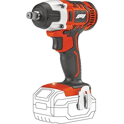 Abbildung von Formula 1 Akku Schlagschrauber 20V mit 220Nm Drehmoment, 12,7 mm (1/2 Zoll) Vierkantschlüssel, 2.600 U/min, im Aufbewahrungskoffer