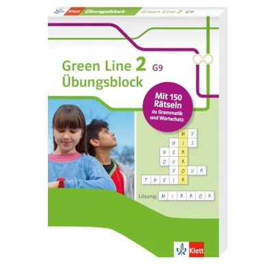 Abbildung von Green Line 2 G9 (ab 2015) Klasse 6 Übungsblock zum Schulbuch: 150 Rätsel zu Grammatik und Wortschatz (Green Übungsblock)