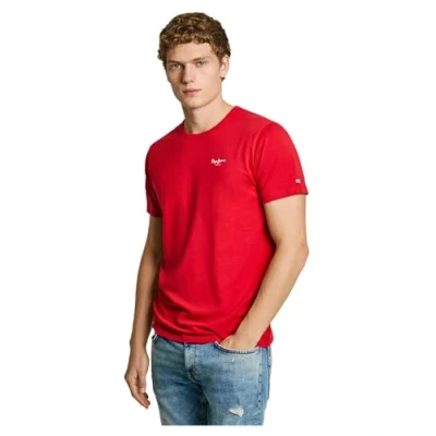 Abbildung von Pepe Jeans Original Tshirt basic, Herren, Größe: Large, Rugby red