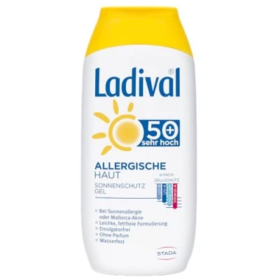 Abbildung von Ladival Sonnenschutz Allergische HAUT GEL LSF 50+ Sonnenschutz, Größe: 200 ml,