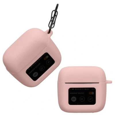 Abbildung von kwmobile Hülle kompatibel mit JBL Tour Pro 3 Kopfhörer Case TPU Silikon Cover Schutzhülle in Altrosa