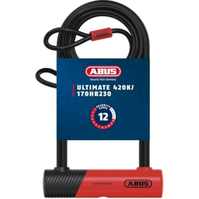Abbildung von ABUS Bügelschloss &quot;Ultimate 420K/170HB230 RD USH + Cobra 10/120&quot;