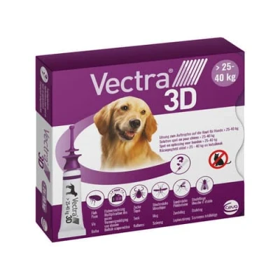 Abbildung von Vectra 3D Hund L 25 40 kg 3 Pipetten