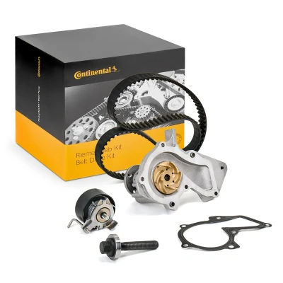 Abbildung von CONTITECH CT881WP4 Wasserpumpe + Zahnriemensatz mit Nockenwellenschrauben 117 FORD: FIESTA 6, KUGA 2, S Max Mk1, VOLVO: V60 I, V40 Schrägheck, V70 3