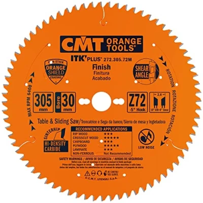 Abbildung von CMT ORANGE TOOLS 272.305.72M ITK PLUS KREISSÄGEBLATT HM 305X2.6/1.8X30(+16) Z72