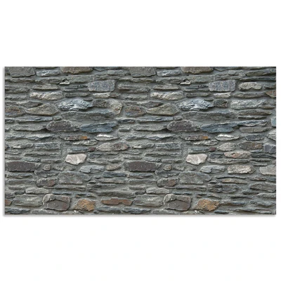 Abbildung von Artland Küchenrückwand &quot;Schiefermauer&quot;, (1 tlg.), Alu Spritzschutz mit Klebeband, einfache Montage