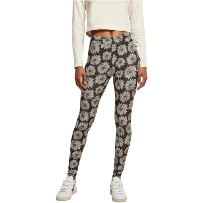 Abbildung von Urban Classics SOFT AOP Leggings Hosen, Damen, Größe: XL, Browncamomile