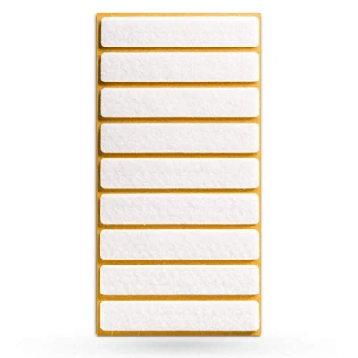 Abbildung von SO TECH® Möbelfuß Filzgleiter 15 x 80 mm selbstklebend schwarz oder weiß, (9 St)