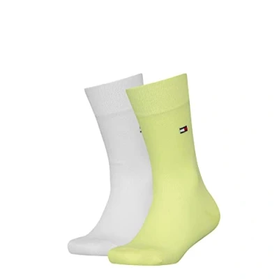 Abbildung von Tommy Hilfiger Unisex Children TH Basic 2P CLSSC Sock, Light Citrus, 23/26