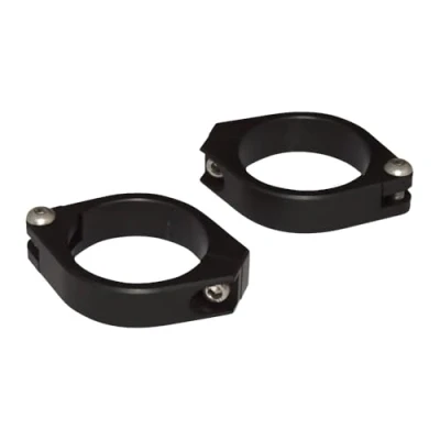 Abbildung von Highsider Standrohrschellenpaar Alu CNC 42 43mm schwarz