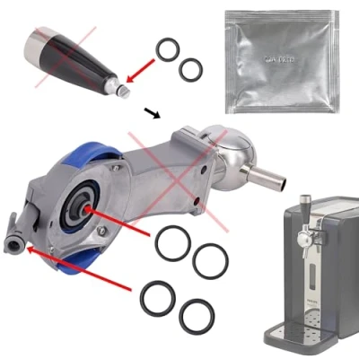 Abbildung von Snapworld Kaffee Spar Set Dichtung O Ringe für Philips Perfect Draft Bier Zapfanlage Schankanlage, HD3600 HD3610 HD3620 HD3720 inklusive Wasserhahn , Fass Zapf &amp; Griffdichtungen + 3 gr. Silikonfett