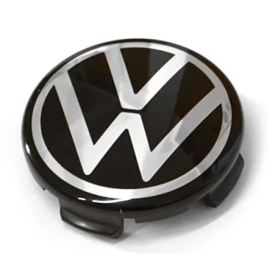 Abbildung von Volkswagen 2HJ601171 Nabenkappe (1 Stück) Radnabenkappe Nabenabdeckung, schwarz/Silber