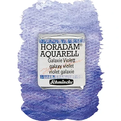 Abbildung von Schmincke HORADAM® AQUARELL, Super Granulation, 14 972 044 Galaxie Violett, 1/2 Näpfchen, sehr stark granulierende Farbtöne, feinste, supergranulierende Aquarellfarben