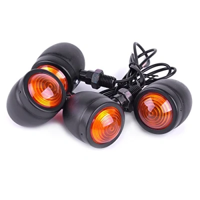 Abbildung von SFONIA 4pcs Motorrad Blinker Licht 12V Bullet Blinkerleuchten Universal Scooter Quad Cruiser Off Road