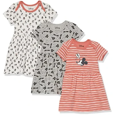 Abbildung von Amazon Essentials Disney Marvel Star Wars Princess Baby Mädchen Kleider, 3er Pack, Mickey Expressions, 0 Monate