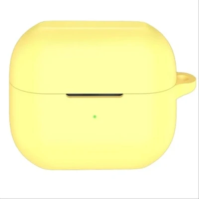 Abbildung von GIOPUEY Hülle Kompatibel mit Samsung Galaxy Buds 3/3 Pro, Silikon Stoßfeste Schutzhülle, Ultradünn Case Cover, Kein Geruch, Gelb