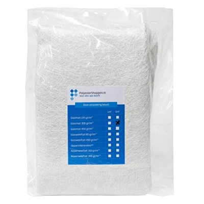 Abbildung von Glasfasermatte, Glasmatte, Glasfasergewebe/CSM 1m2 300 gr/m2 Speziell für Polyesterharze Gute Imprägnierung GFK matten, Fiberglas, Glasfaservlies, Glasgewebe, Rovinggewebe