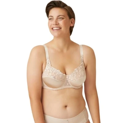 Abbildung von Naturana® Hochwertiger Damen BH mit Bügel [Cup B E] sehr guter Halt bei schönem Dekolleté I 95 Light Beige E