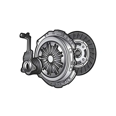 Abbildung von VALEO 834449 Kupplungssatz mit Kupplungsdruckplatte, Zentralausrücker Kupplungsscheibe, ohne Sensor 228 VOLVO: V70 2, V40 Kombi, S80 I