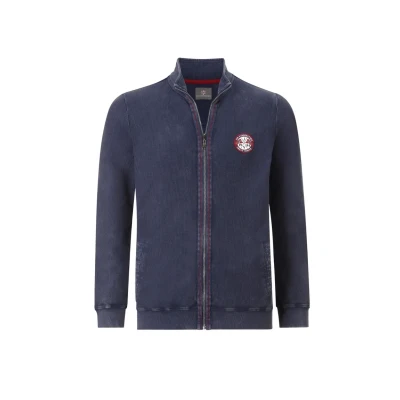 Abbildung von Jan Vanderstorm Dietbert Sweatjacke, Herren, Größe: XL, Dunkelblau