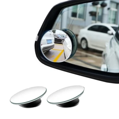 Abbildung von Toter Winkel Spiegel für Autos, 360 ​​ drehbare Sway justierbarer Wasserdichte HD rahmenlos, konvexer Rückspiegel universelle SUV und LKW 2 Stück