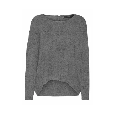 Abbildung von Vero Moda Vmbreeze Strickpullover, Damen, Größe: Small, Medium grey melange