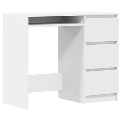 Abbildung von vidaXL Schreibtisch Weiß 90x45x76 cm Holzwerkstoff